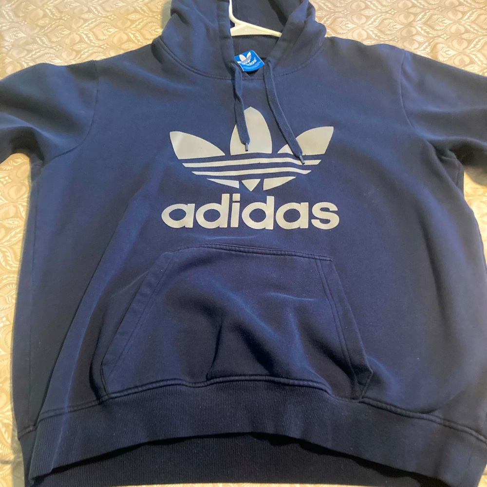 EUC ADIDAS HOODED SWEATSHIRT LARGE
